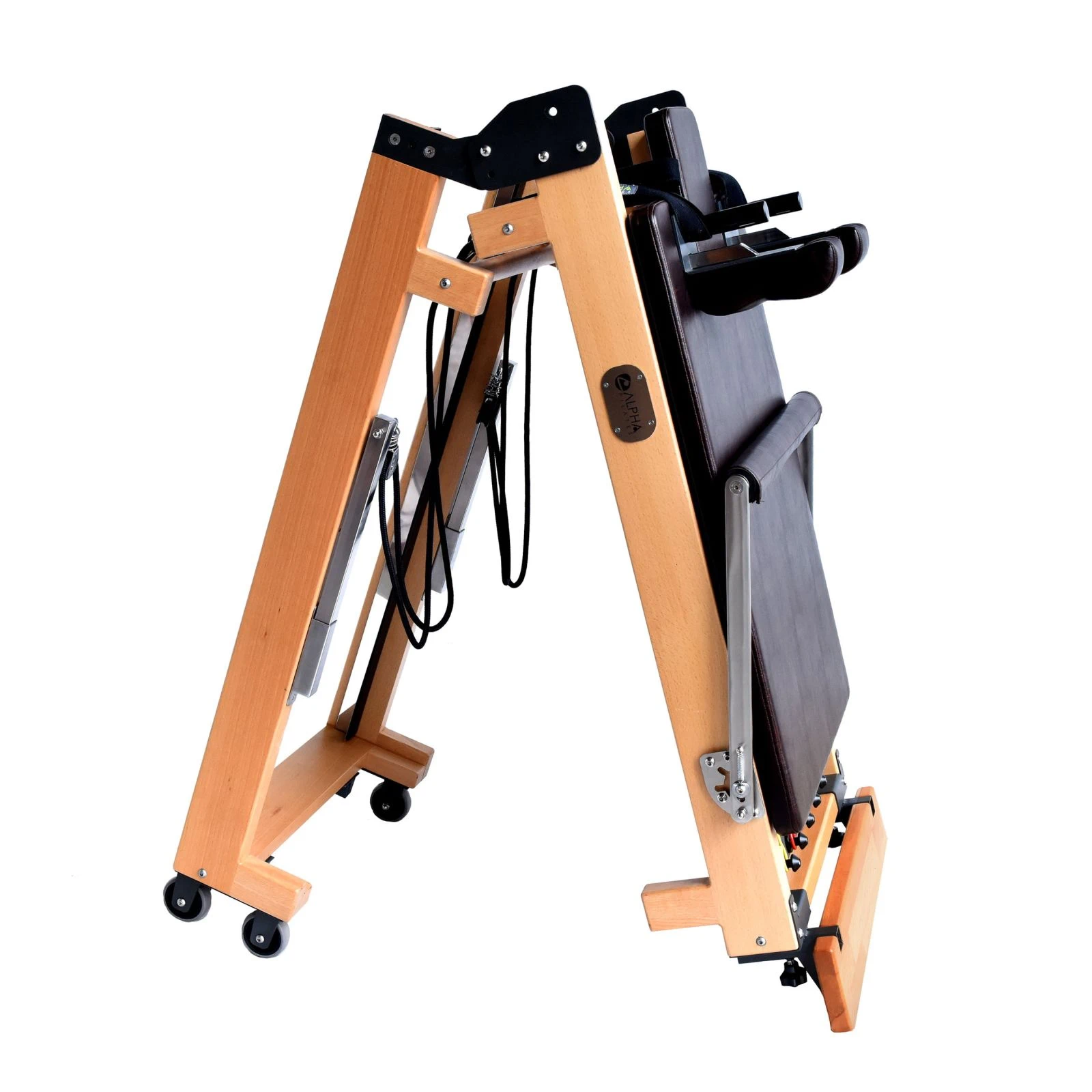 wooden folding pilates reformer
